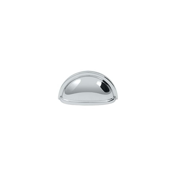 K43U26 Oval Shell Handle Pull Polished Chrome, 10PK